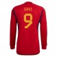 Spanien Pablo Paez Gavi 9 VM 2022 Hjemmebanetrøje Langærmet